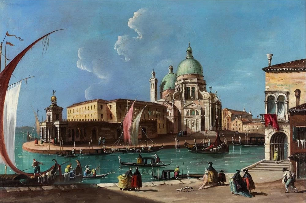 Veduta di santa Maria della Salute con la Punta della Dogana